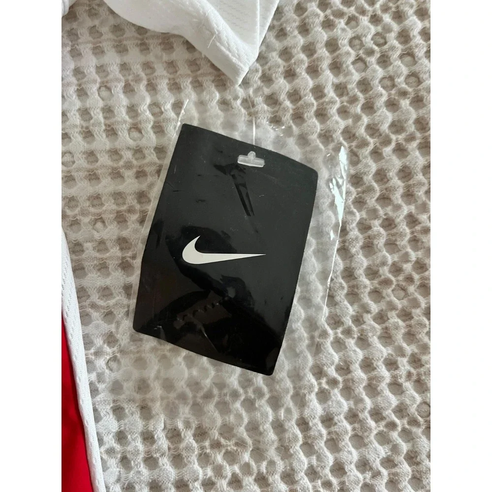 Nike Team Training White Red Dri-fit Short Sleeve Polo Shirt‎ Sz 4XL $60